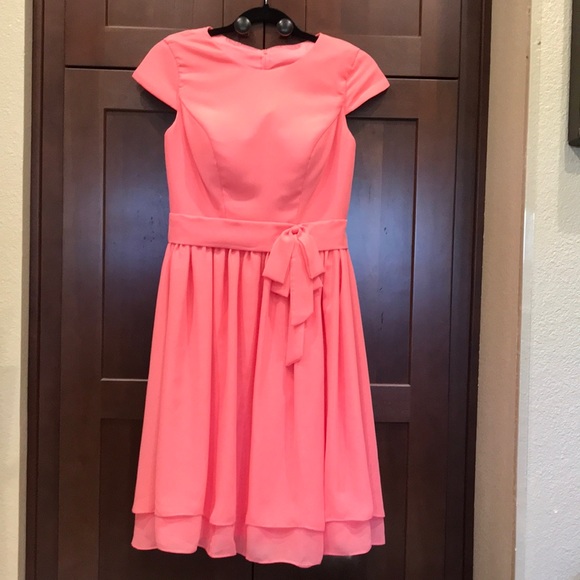 Ladies “Bella” Coral Dress - Picture 1 of 11